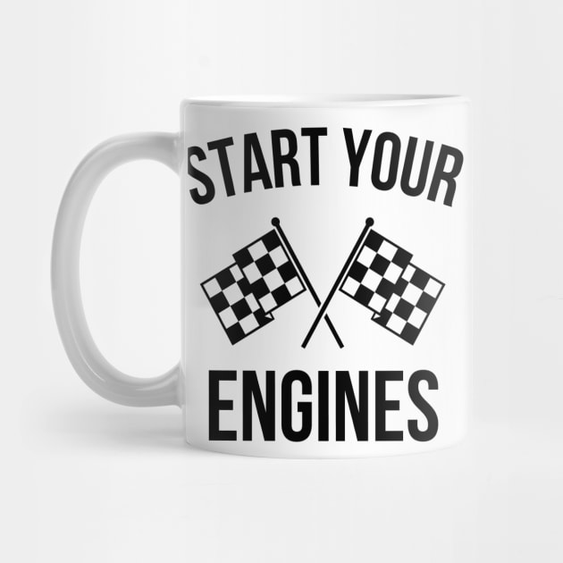 Start your Engines Race Flags by Vooble